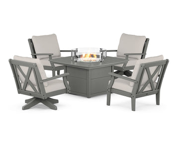 Braxton 5-Piece Deep Seating Set with Fire Table