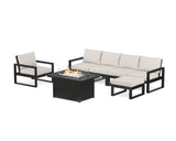 EDGE Sectional Lounge and Fire Pit Set