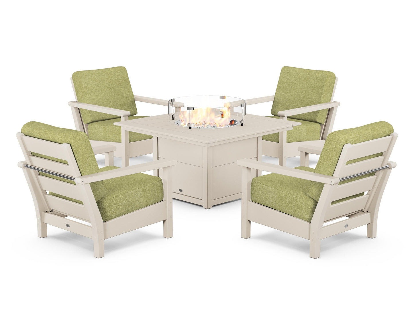 Harbour 5-Piece Conversation Set with Fire Pit Table