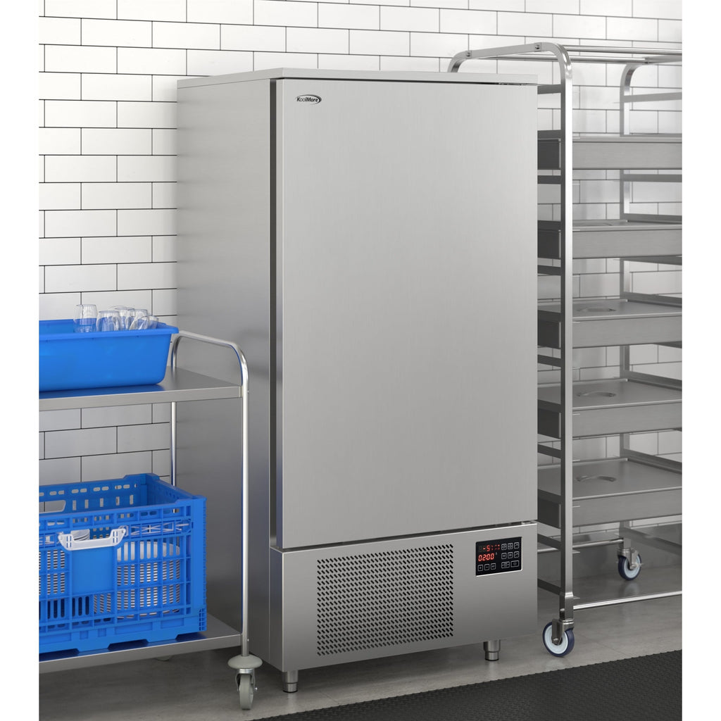 31 in. 10 Full-Size Pan Commercial Reach-In Blast Chiller, 88 lbs Rapid Chill / 77 lbs. Rapid Freeze in Stainless-Steel