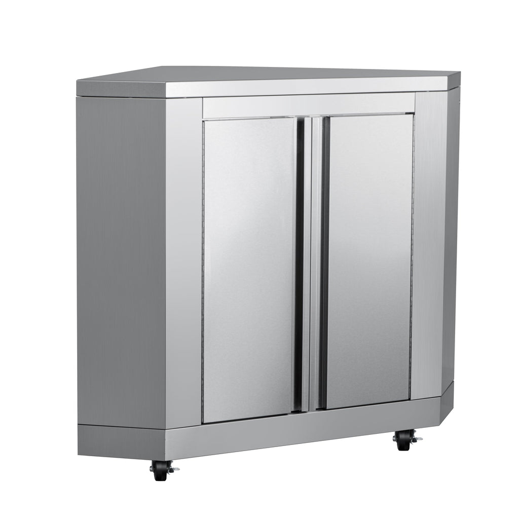 26 in. Stainless-Steel Corner Cabinet for Outdoor Kitchen (KM-OKS-CCAB)