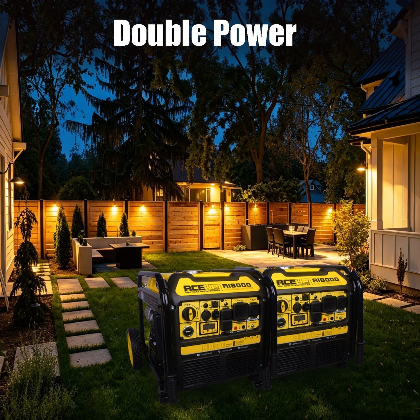Aceup Energy AI8000 6000W/8000W Generator 30A Inverter Gasoline Electric Start New