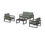 EDGE Sectional 4-Piece Deep Seating Set with Loveseat