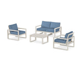 EDGE Sectional 4-Piece Deep Seating Set with Loveseat