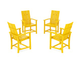 Modern 4-Piece Upright Adirondack Conversation Set