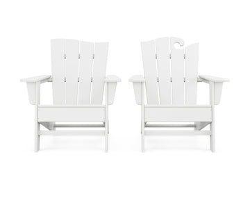 Wave 2-Piece Adirondack Set with The Wave Chair Left