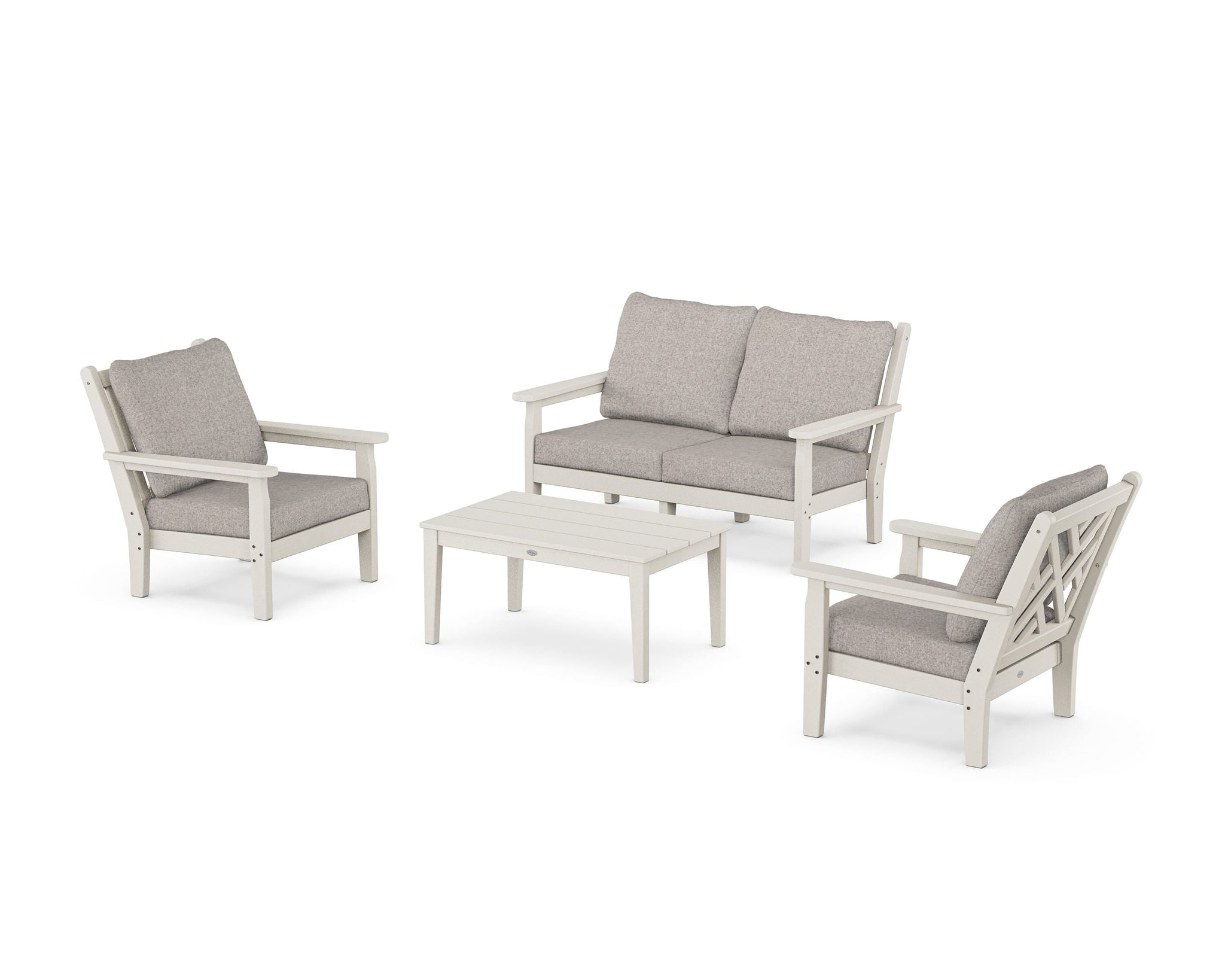 Chippendale 4-Piece Deep Seating Set with Loveseat