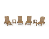 Nautical Chaise 6-Piece Set with Wheels