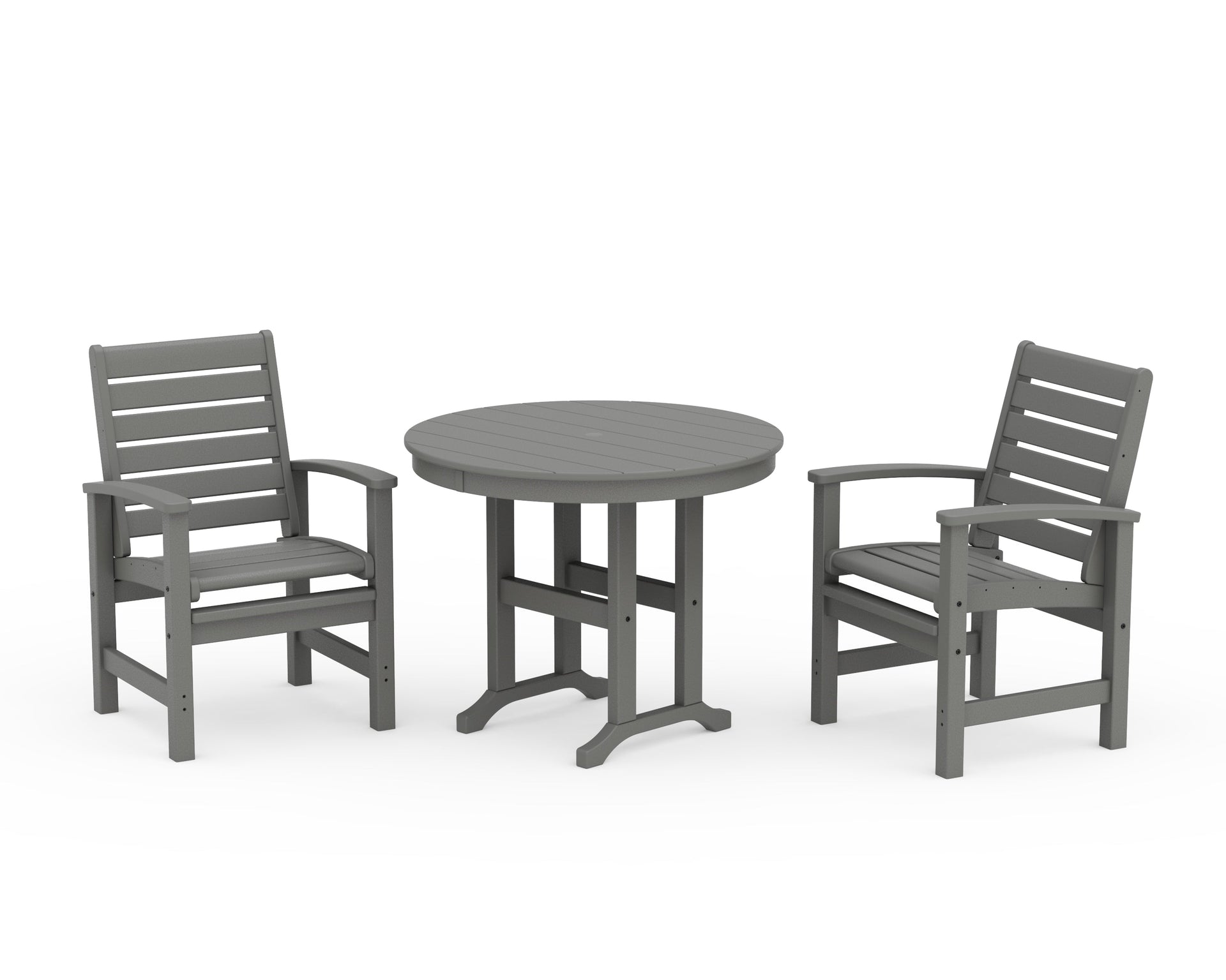 Signature 3-Piece Round Farmhouse Dining Set