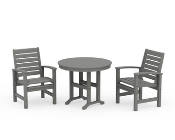Signature 3-Piece Round Farmhouse Dining Set