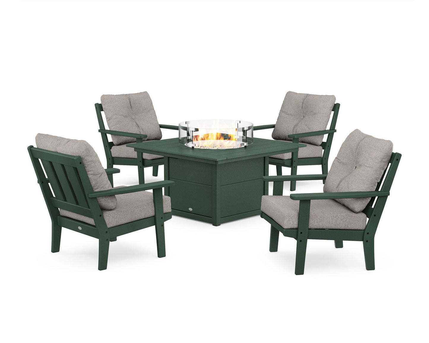Oxford 5-Piece Deep Seating Set with Fire Pit Table