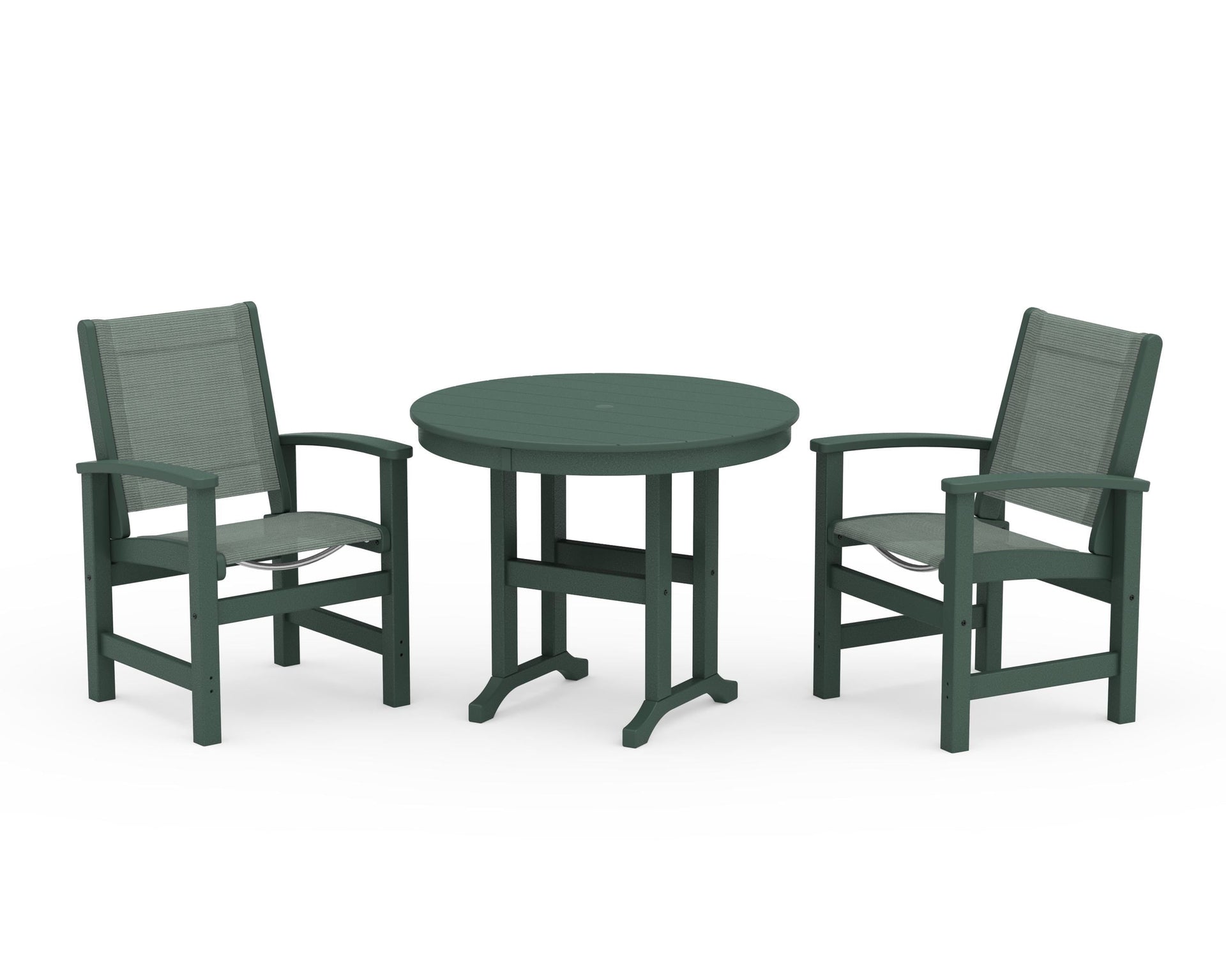 Coastal 3-Piece Round Dining Set