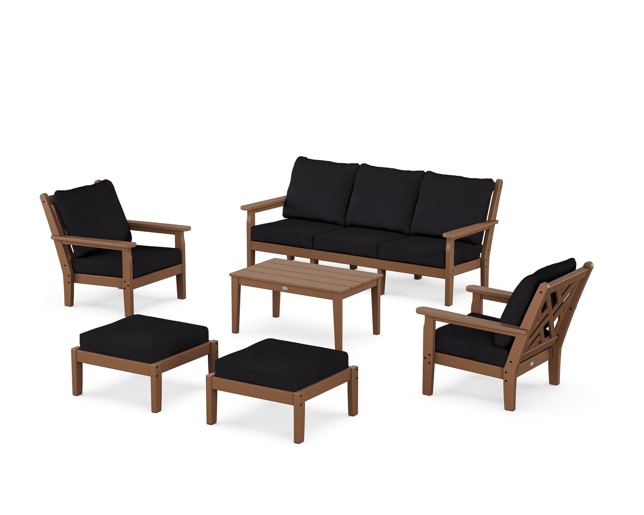 Chippendale 6-Piece Lounge Sofa Set