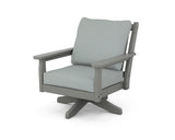 Chippendale Deep Seating Swivel Chair