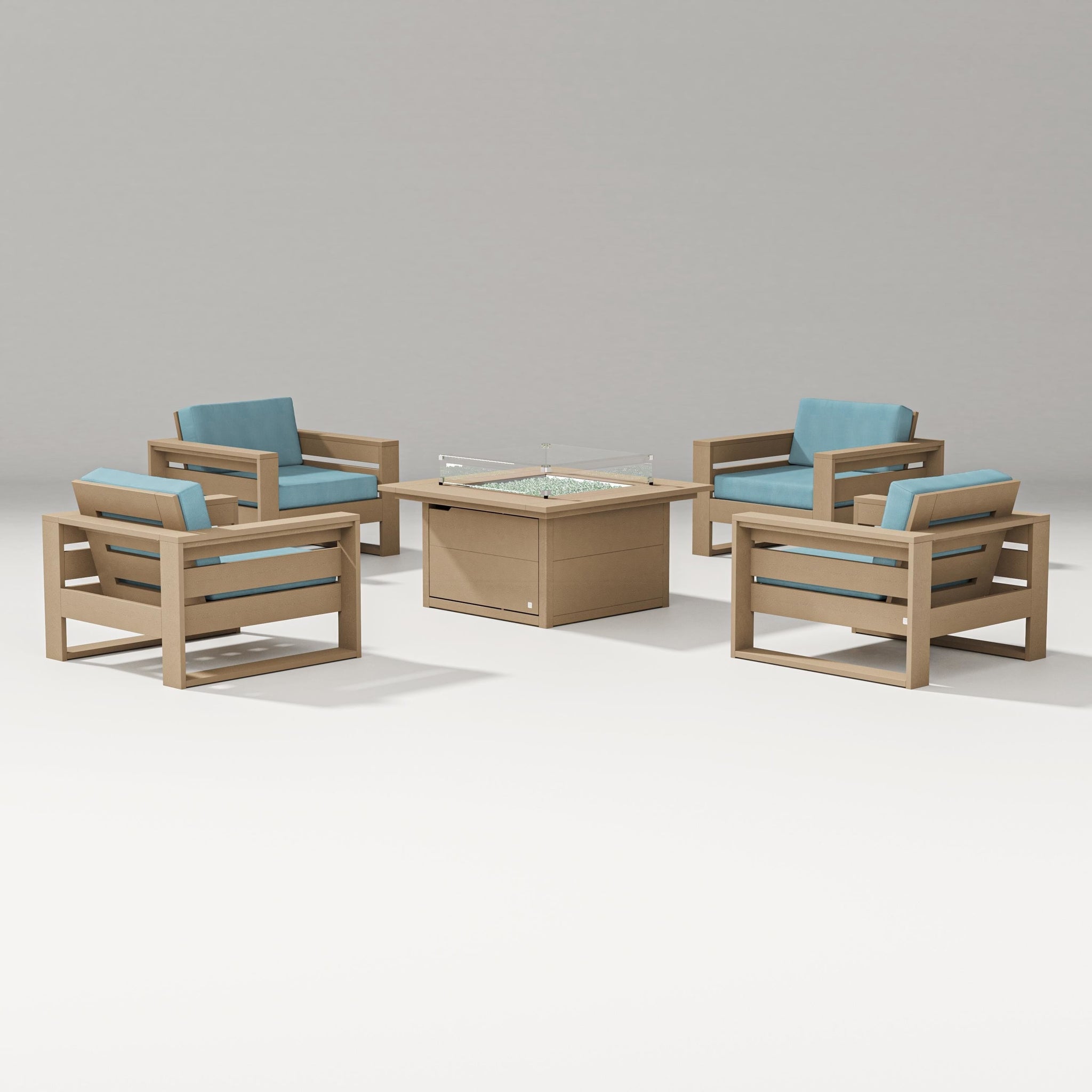 Latitude 5-Piece Lounge Fire Table Set