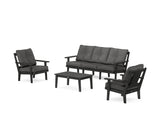 Prairie 4-Piece Deep Seating Set with Sofa