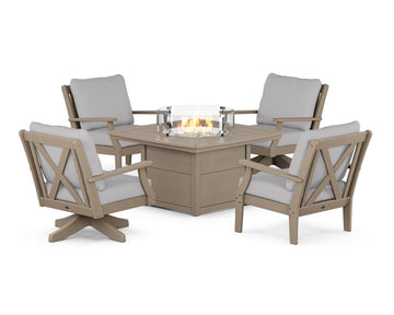 Braxton 5-Piece Deep Seating Set with Fire Table