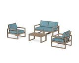 EDGE Sectional 4-Piece Deep Seating Set with Loveseat