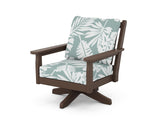 Chippendale Deep Seating Swivel Chair