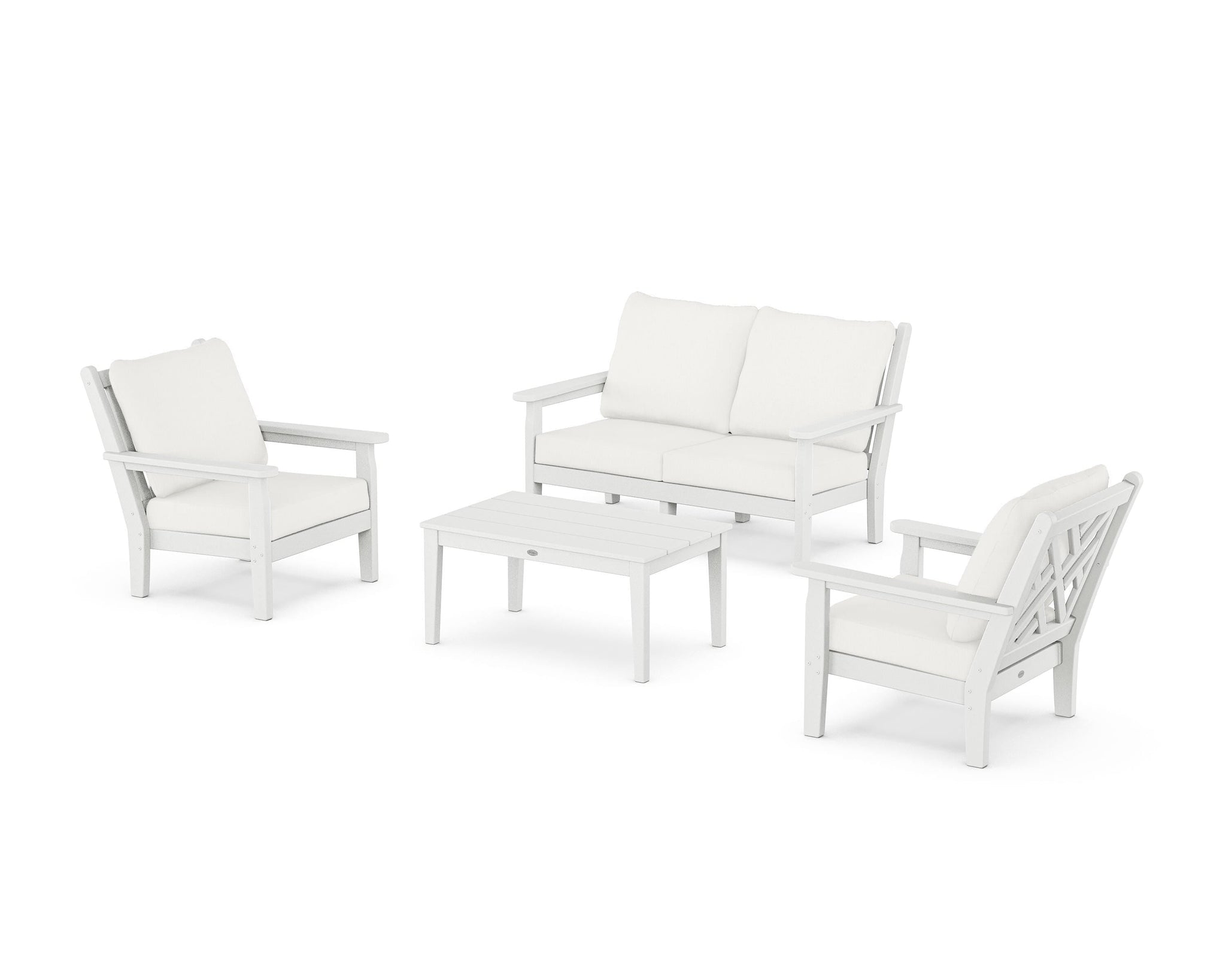 Chippendale 4-Piece Deep Seating Set with Loveseat