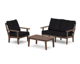 Prairie 3-Piece Deep Seating Set with Loveseat