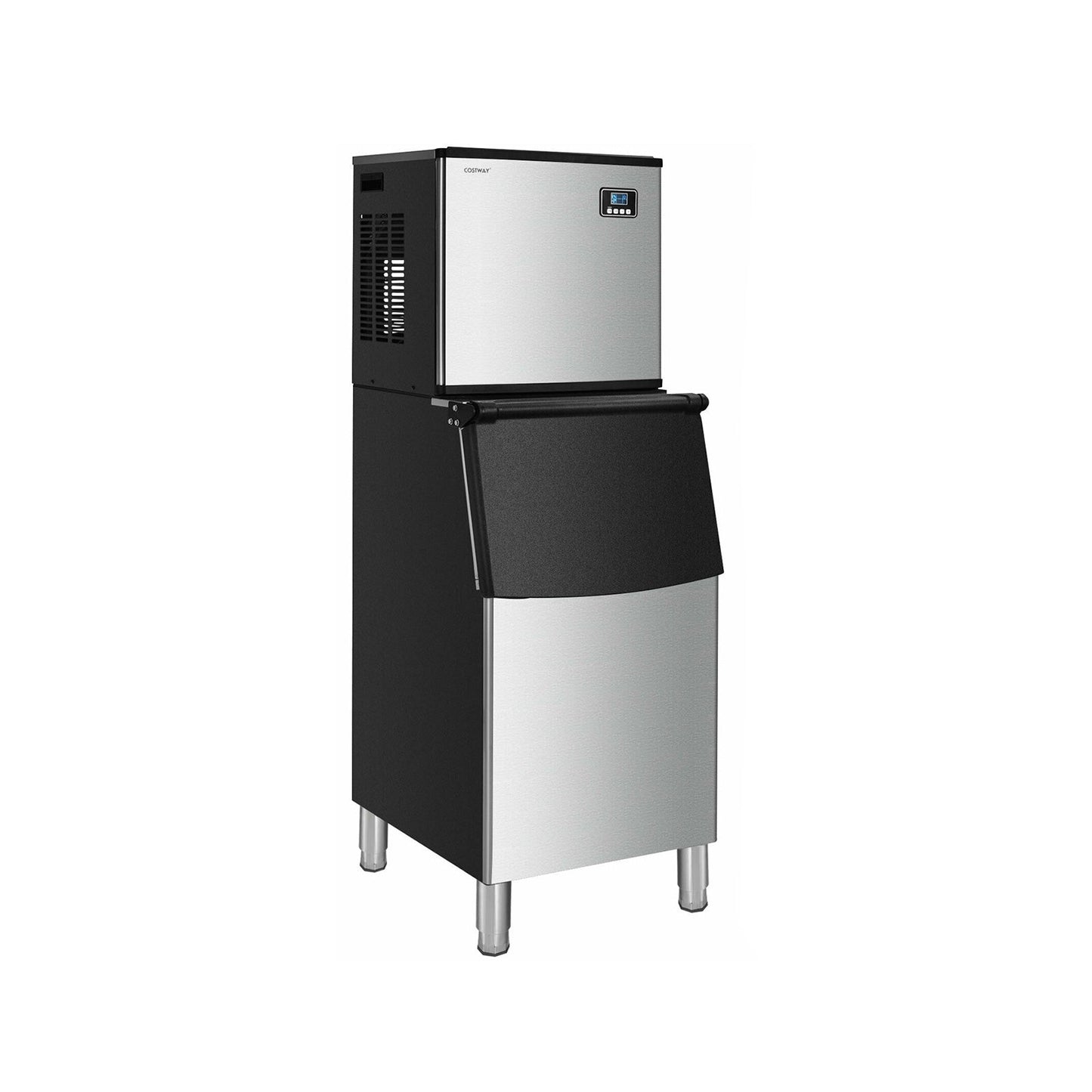 Costway 353 lbs/24H Split Commercial Ice Maker w/ 198 lbs Storage Bin 23560871 New