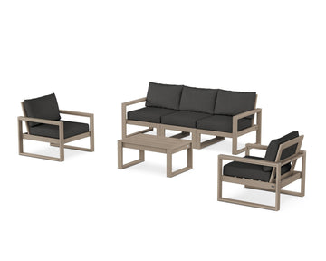 EDGE Sectional 4-Piece Deep Seating Set with Sofa