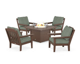 Cottage 5-Piece Deep Seating Set with Fire Pit Table