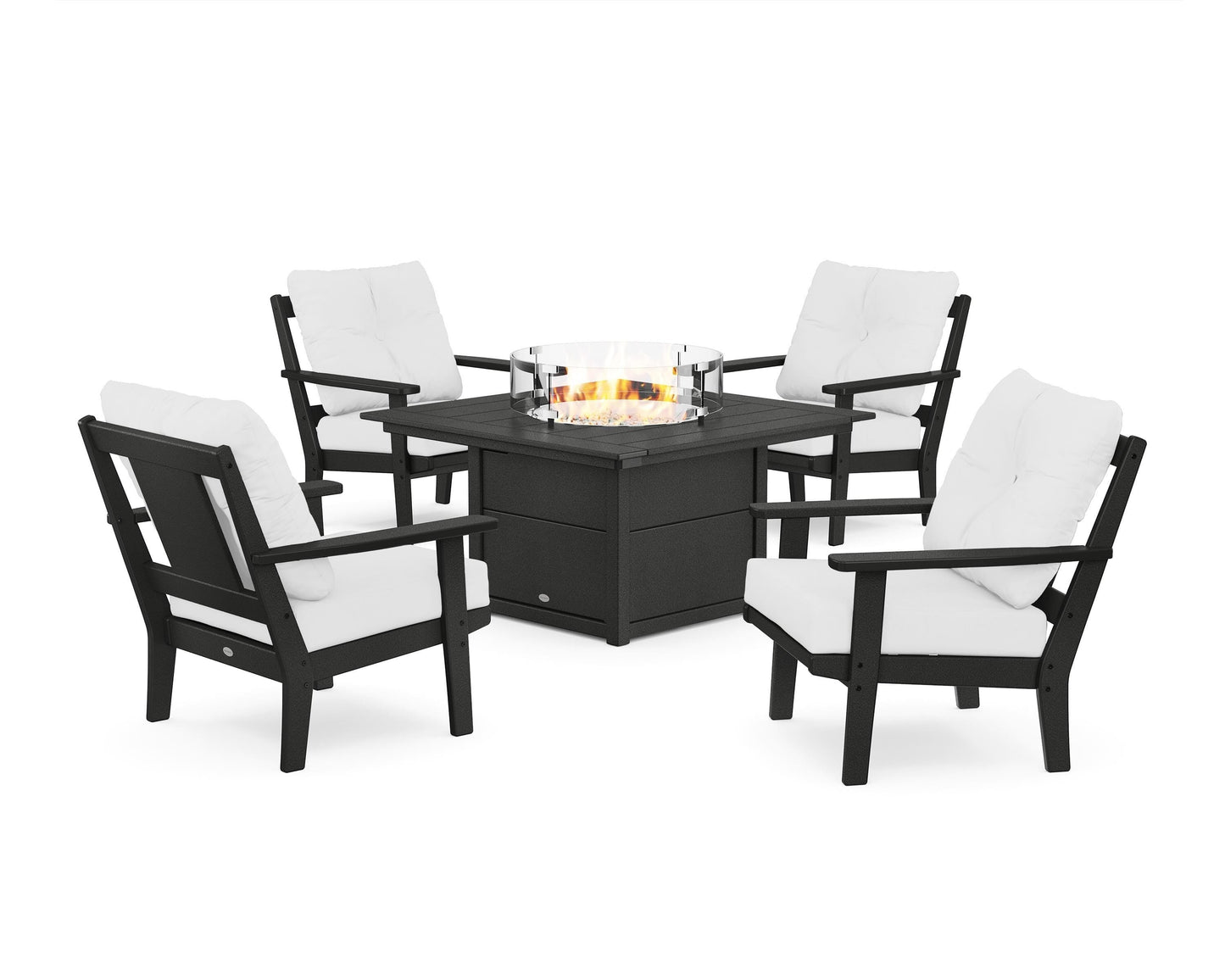 Prairie 5-Piece Deep Seating Set with Fire Pit Table