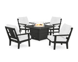 Prairie 5-Piece Deep Seating Set with Fire Pit Table