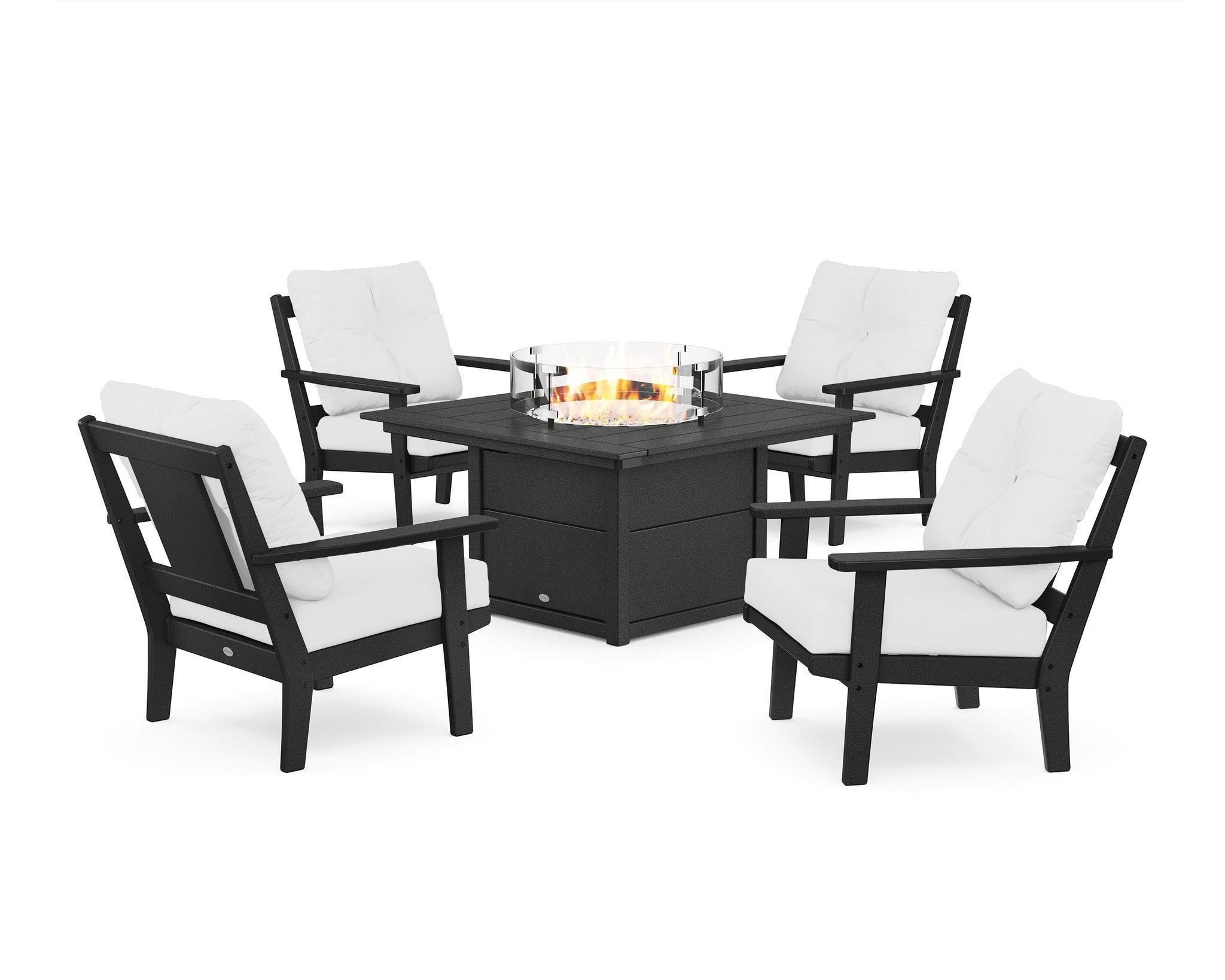 Prairie 5-Piece Deep Seating Set with Fire Pit Table