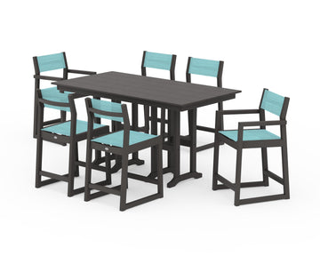 EDGE Sling 7-Piece Farmhouse Counter Set