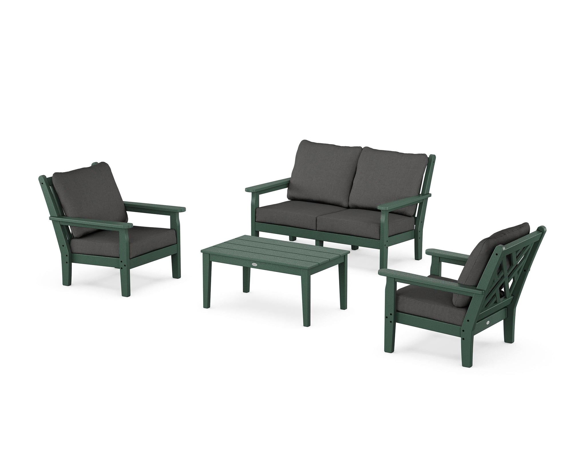 Chippendale 4-Piece Deep Seating Set with Loveseat