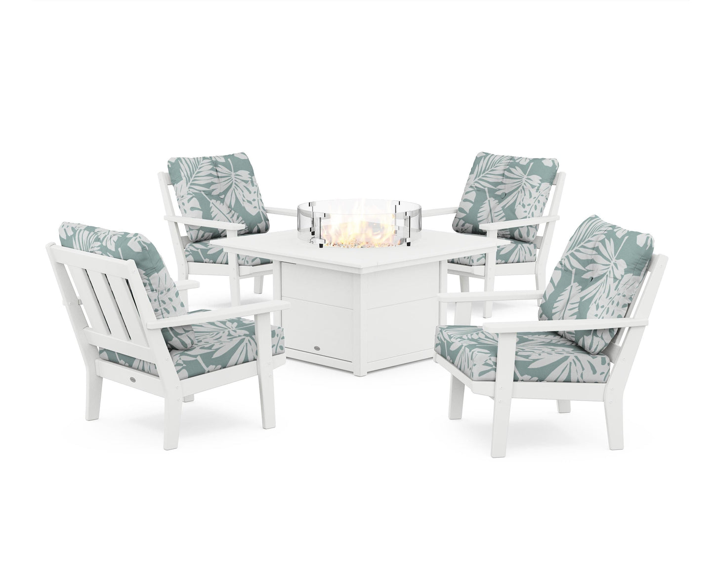 Oxford 5-Piece Deep Seating Set with Fire Pit Table