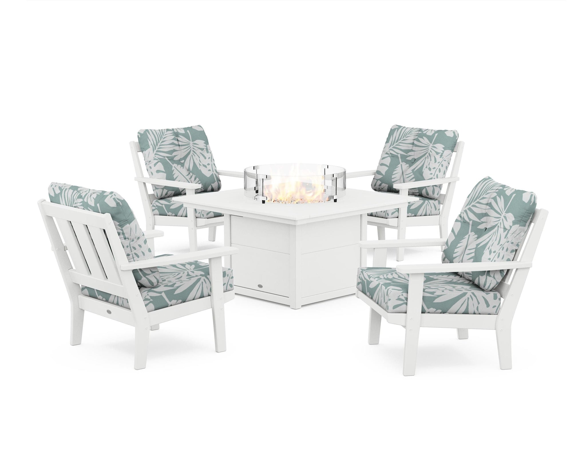 Oxford 5-Piece Deep Seating Set with Fire Pit Table