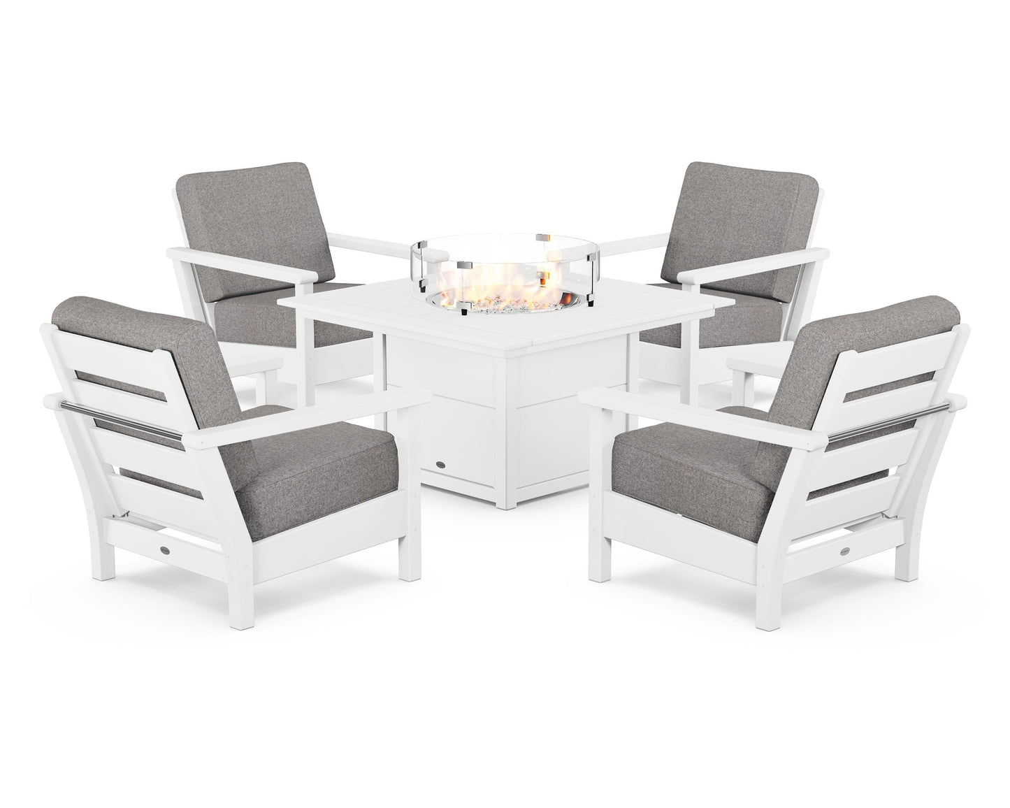 Harbour 5-Piece Conversation Set with Fire Pit Table