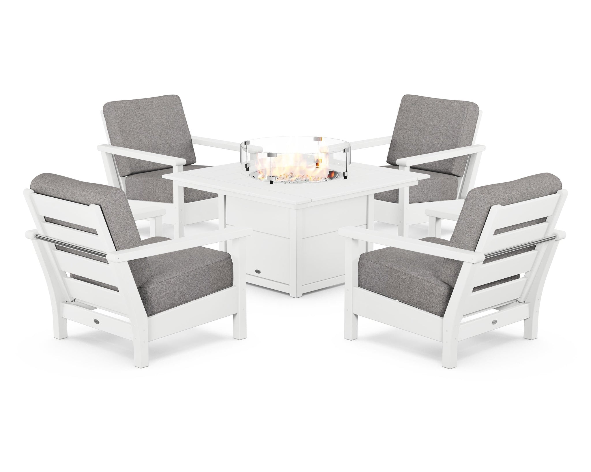 Harbour 5-Piece Conversation Set with Fire Pit Table