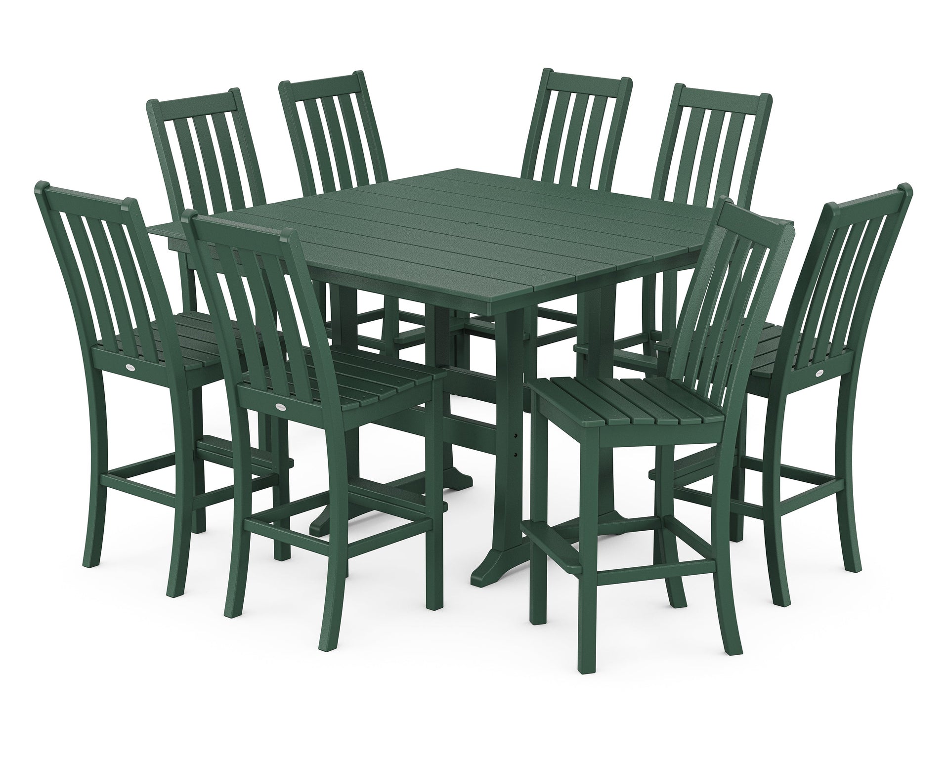 Vineyard 9-Piece Farmhouse Trestle Bar Set