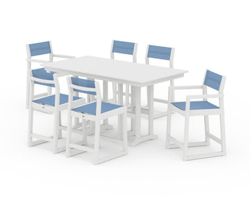 EDGE Sling 7-Piece Farmhouse Counter Set