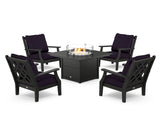 Wovendale 5-Piece Deep Seating Set with Fire Pit Table