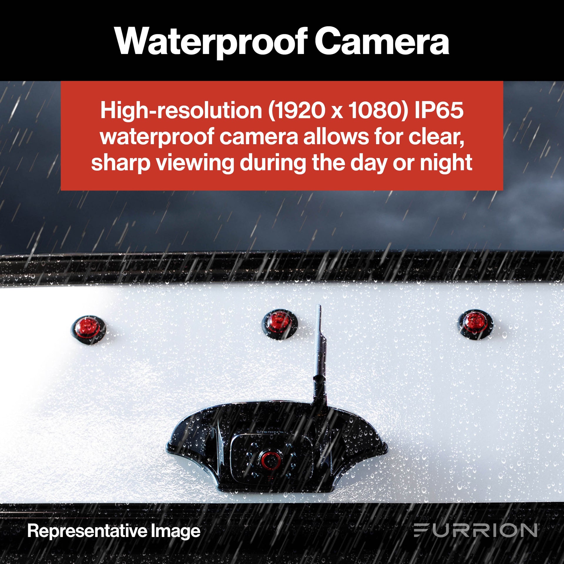 Furrion Vision S+ RV Observation System 5" Monitor Side Cameras Rear Sharkfin Camera New