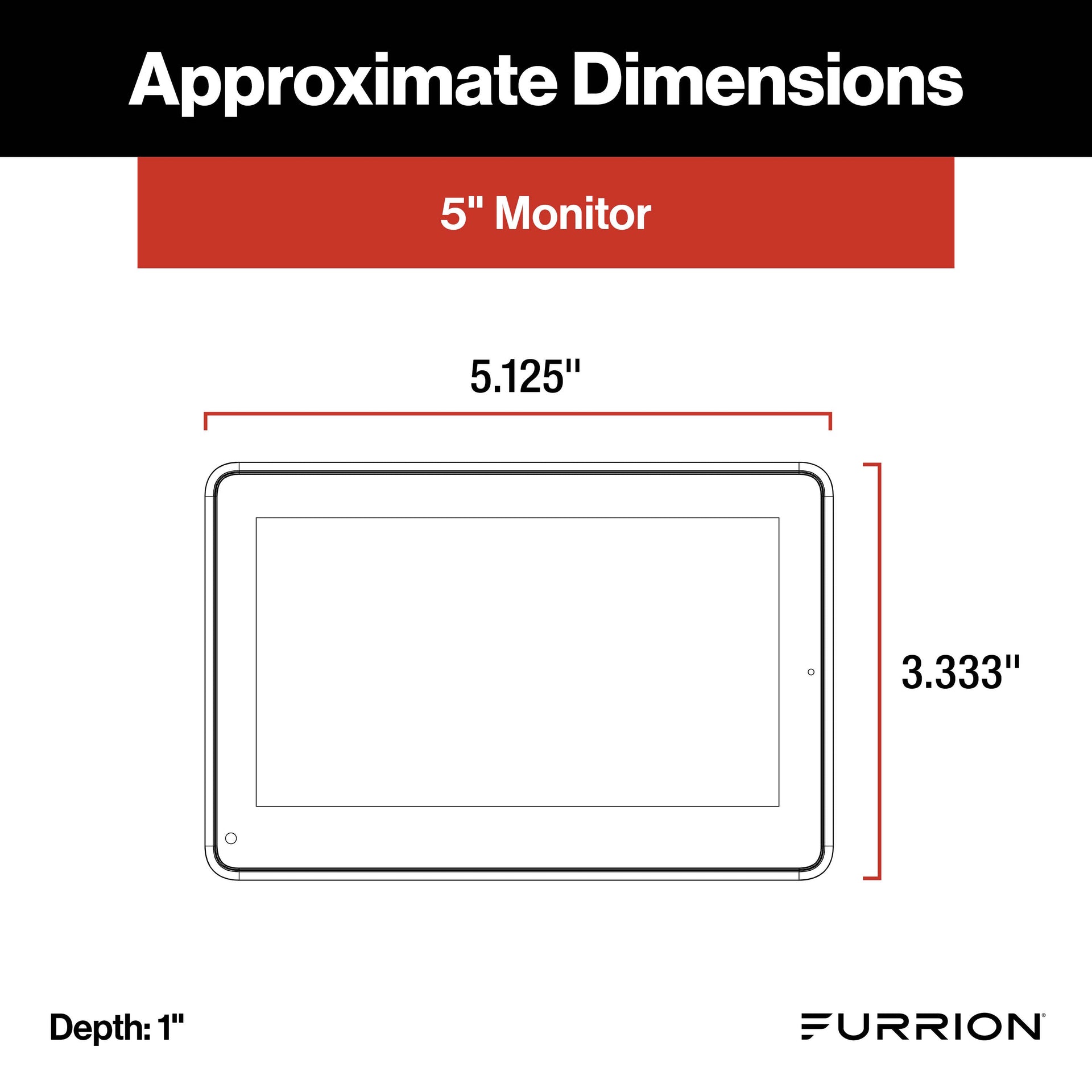 Furrion Vision S+ RV Observation System 5" Monitor Side Cameras Rear Sharkfin Camera New