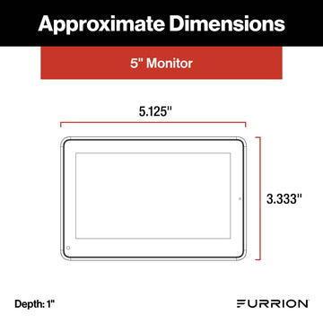 Furrion Vision S+ RV Observation System 5" Monitor Side Cameras Rear Sharkfin Camera New