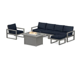 EDGE Sectional Lounge and Fire Pit Set