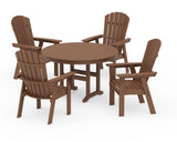 Nautical Adirondack 5-Piece Round Farmhouse Dining Set