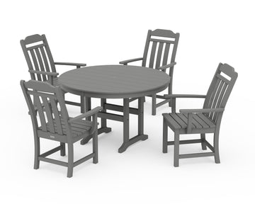 Cottage 5-Piece Round Farmhouse Dining Set