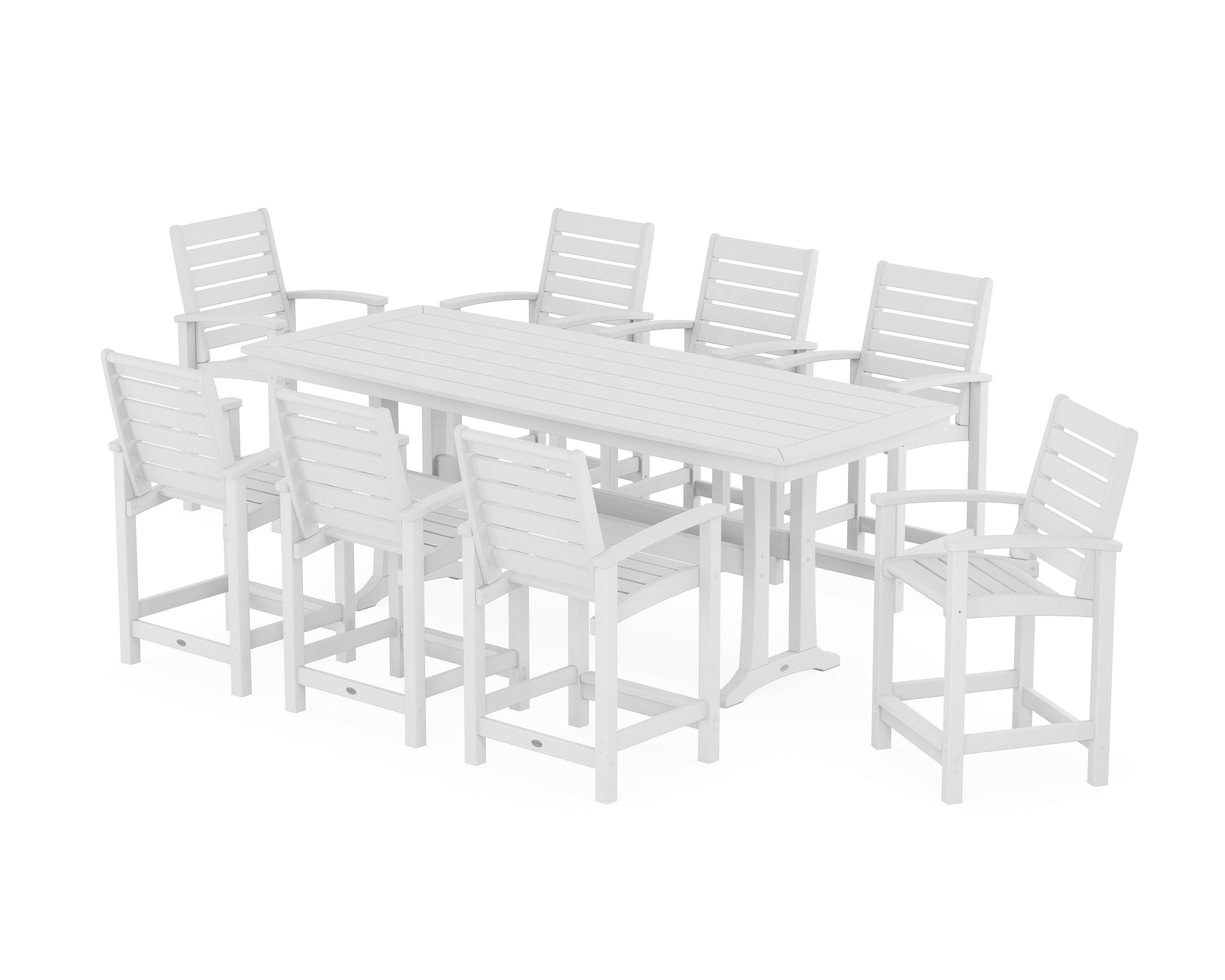 Signature 9-Piece Counter Set with Trestle Legs