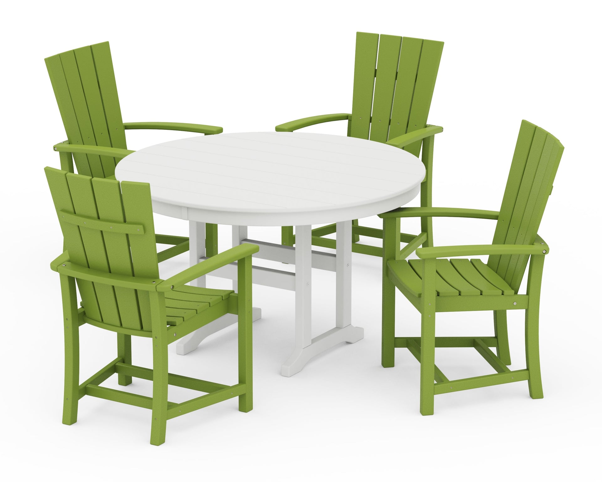 Quattro 5-Piece Round Farmhouse Dining Set