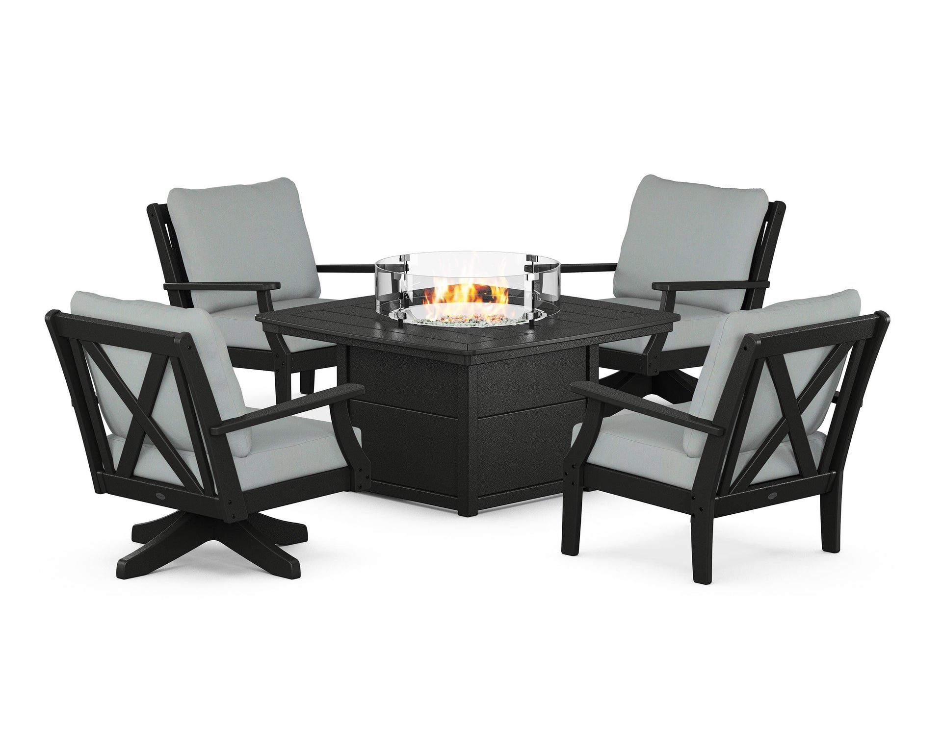 Braxton 5-Piece Deep Seating Set with Fire Table