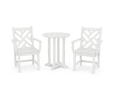 Chippendale 3-Piece Round Bistro Dining Set